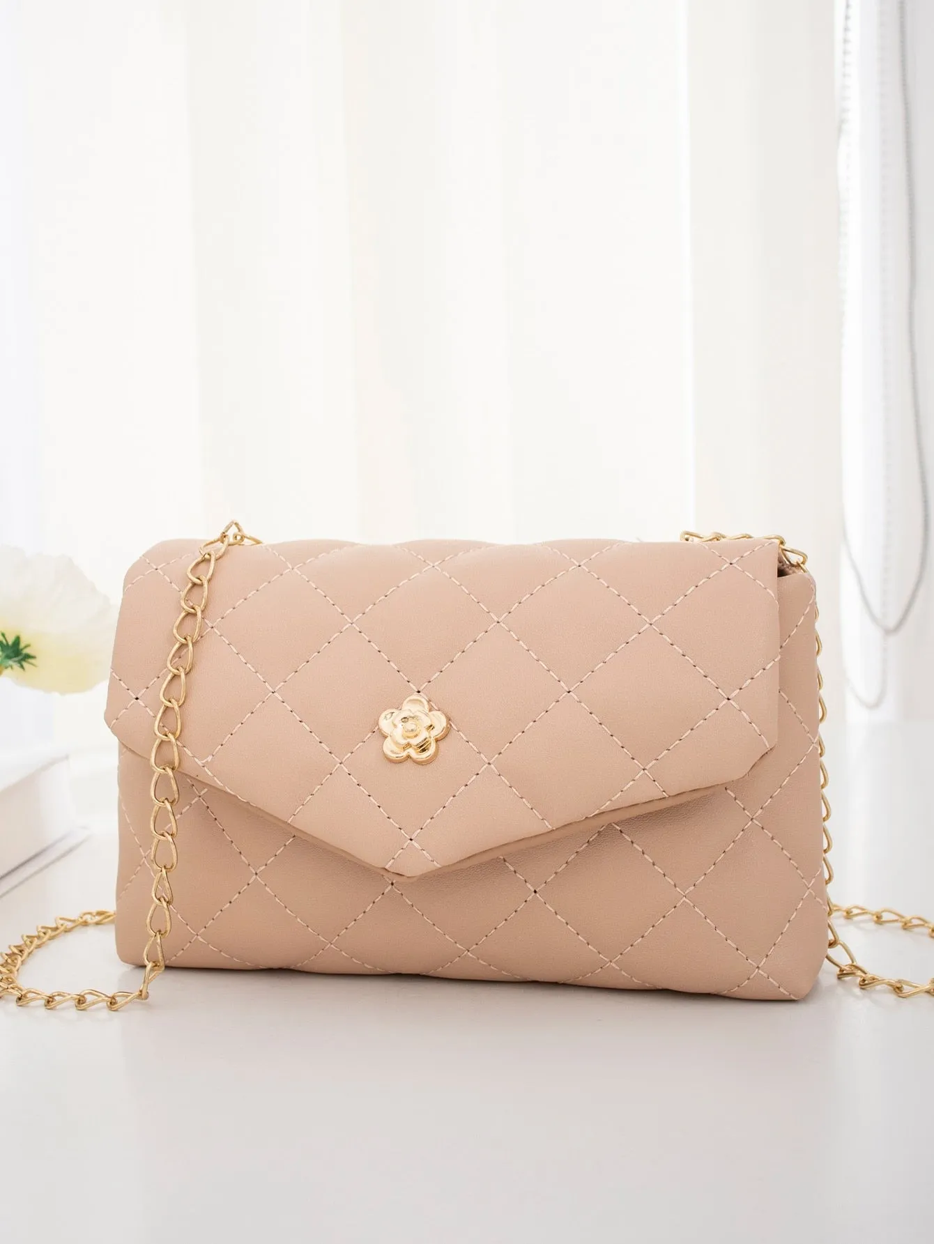 Quilted Chain Crossbody Bag