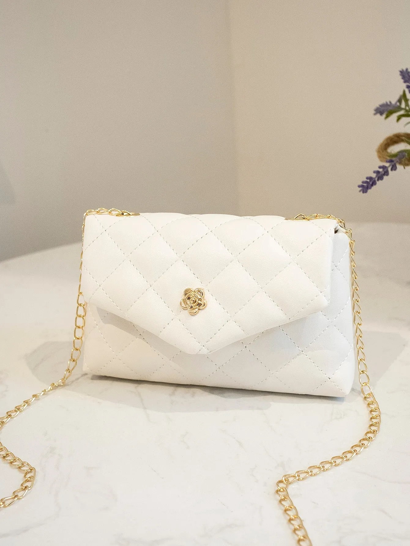 Quilted Chain Crossbody Bag