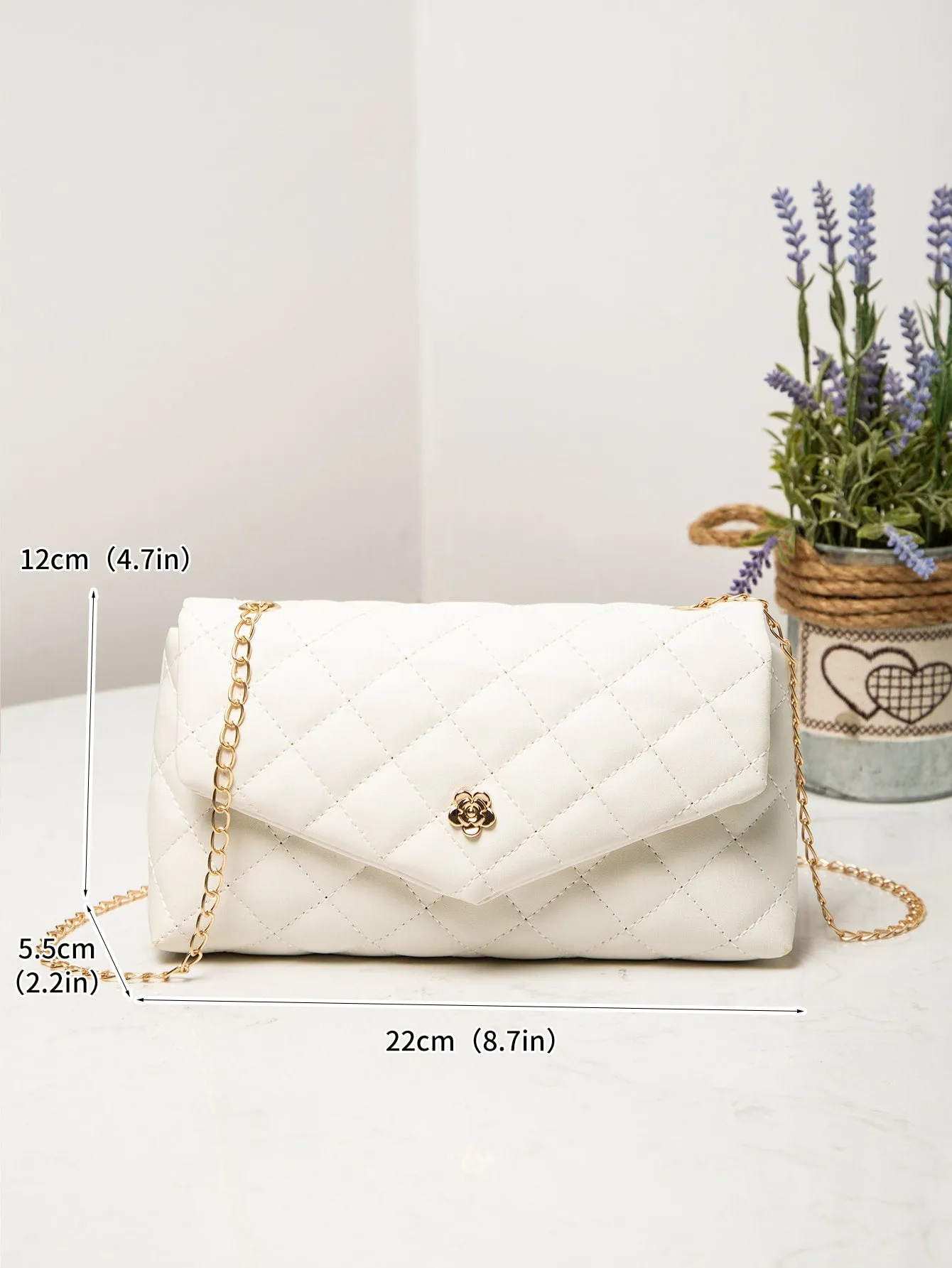 Quilted Chain Crossbody Bag