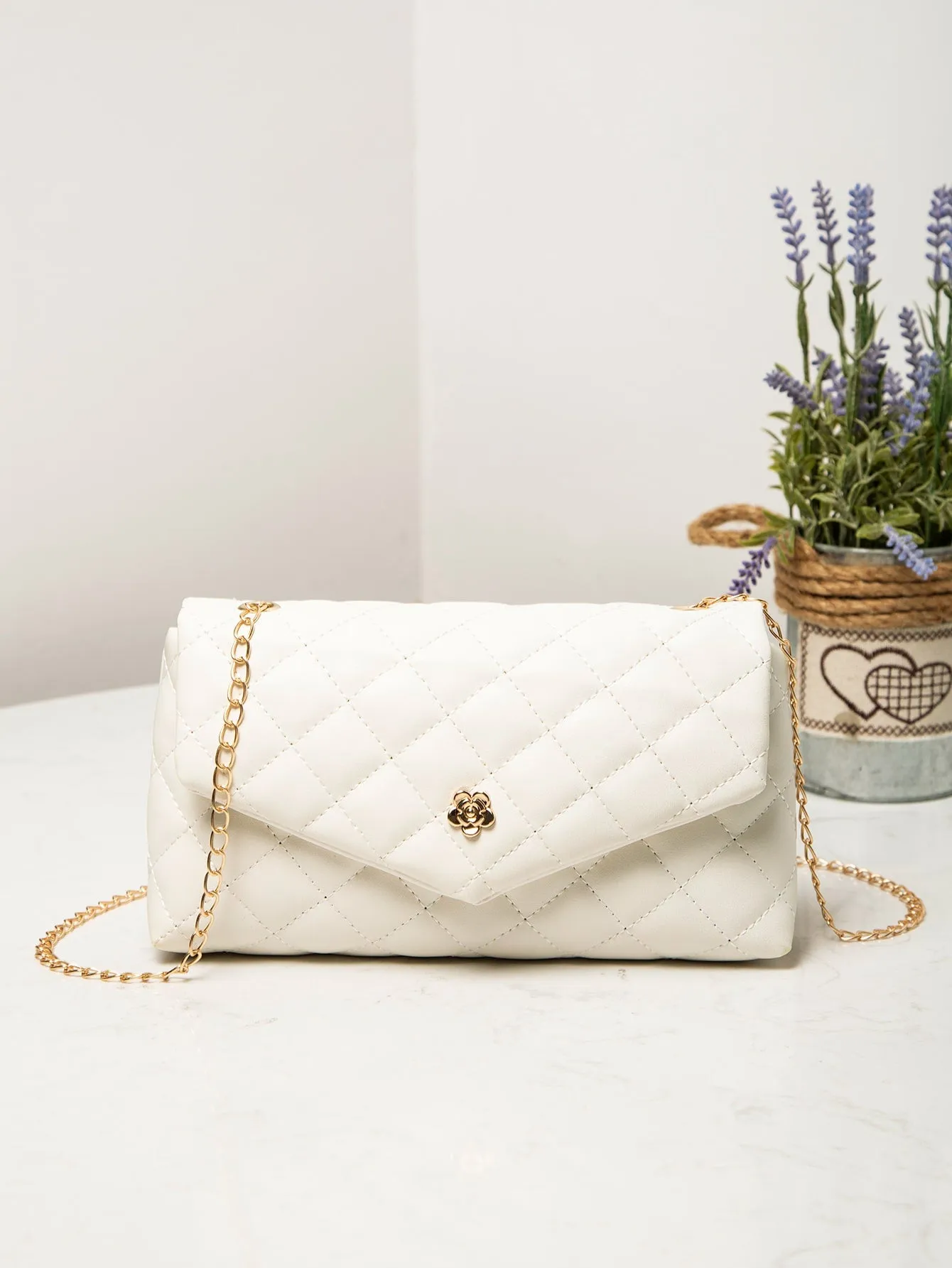 Quilted Chain Crossbody Bag