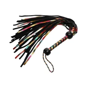 Rainbow Lambskin Leather Flogger