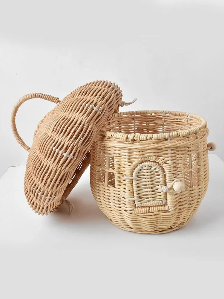 Rattan Mushroom Basket Bag