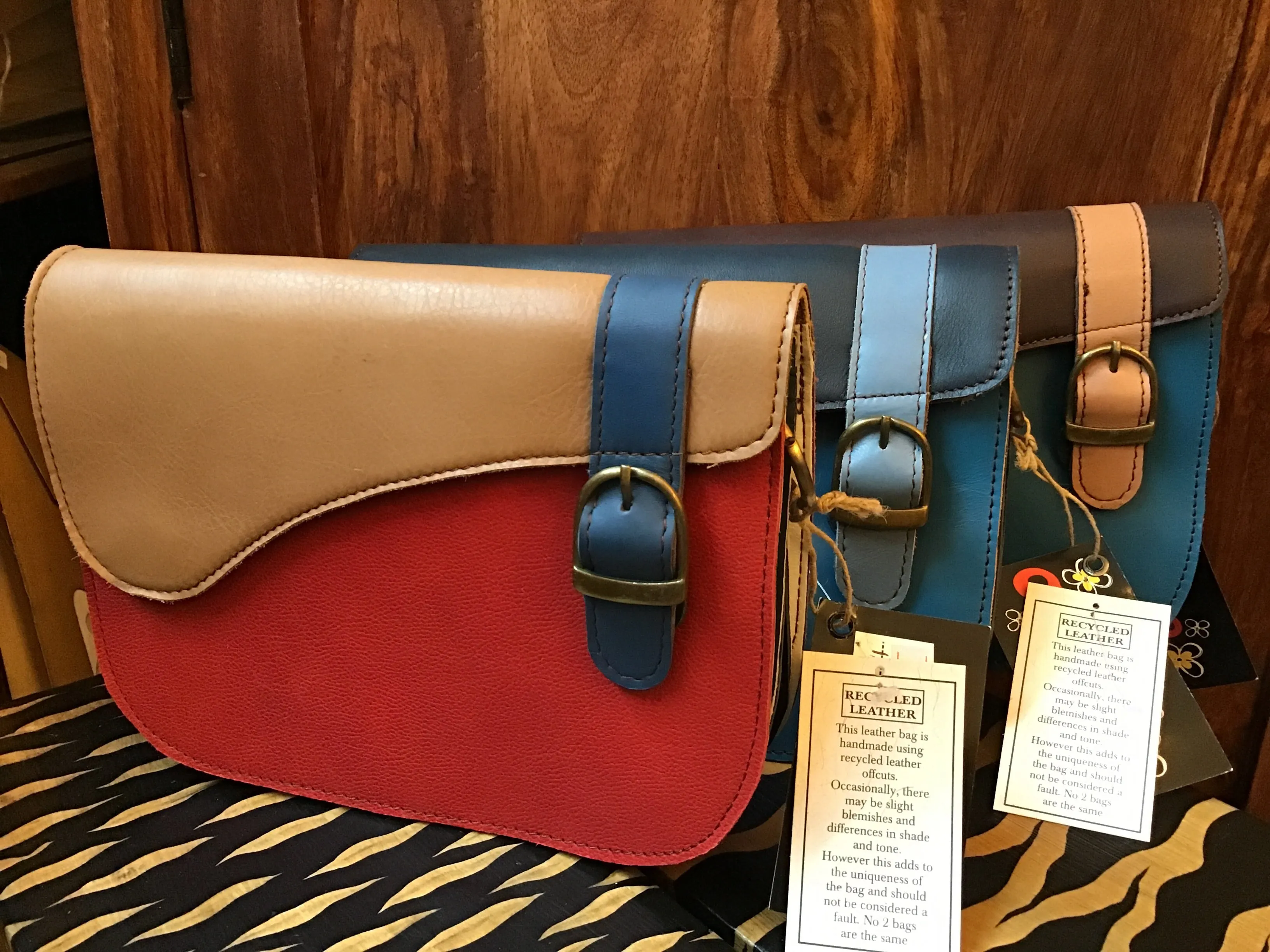 Recycled Leather Handbag, Despatch Midi, Various Colours