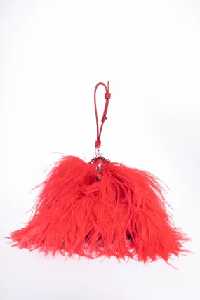 RED FEATHER BAG