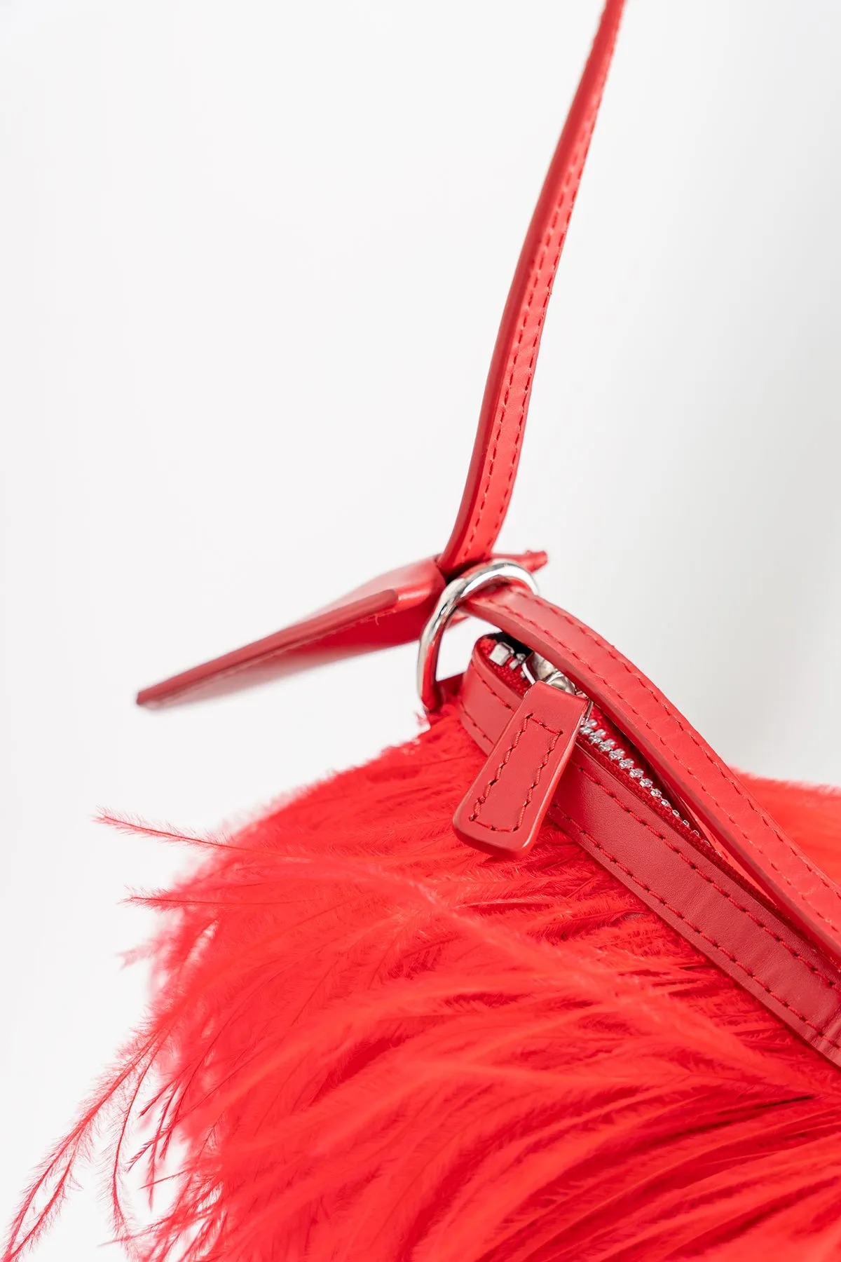 RED FEATHER BAG