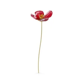 Red Poppy Red Crystal Sculpture 5646018