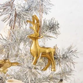 Reindeer Ornament - Antique Brass