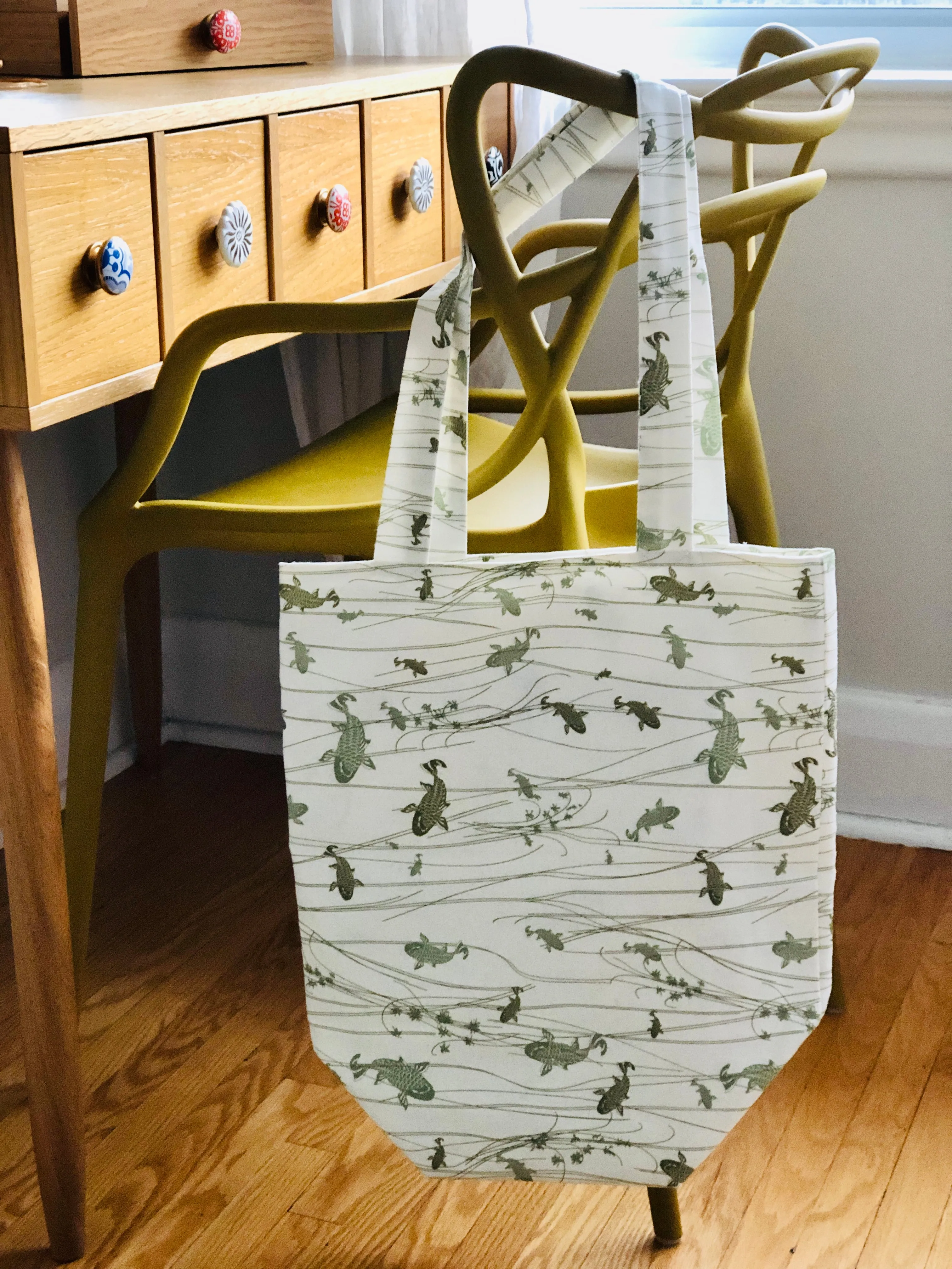 Reversible tote bag - Sakana