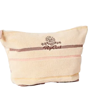 Revival Terry Make Up Bag in Peach