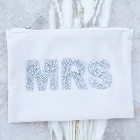 Rhinestone Mrs Makeup Bag