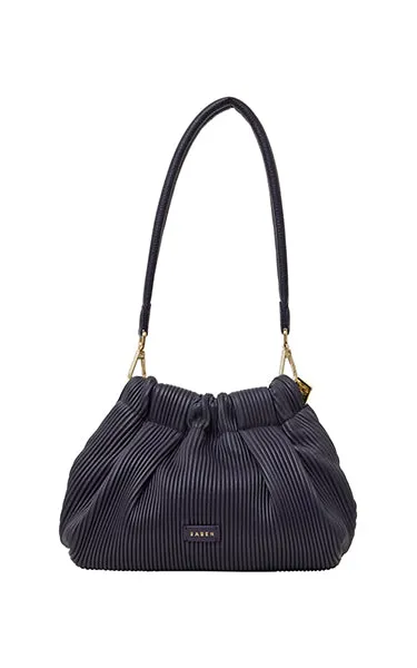 Saben Alexis Shoulder Bag Amethyst Pleat