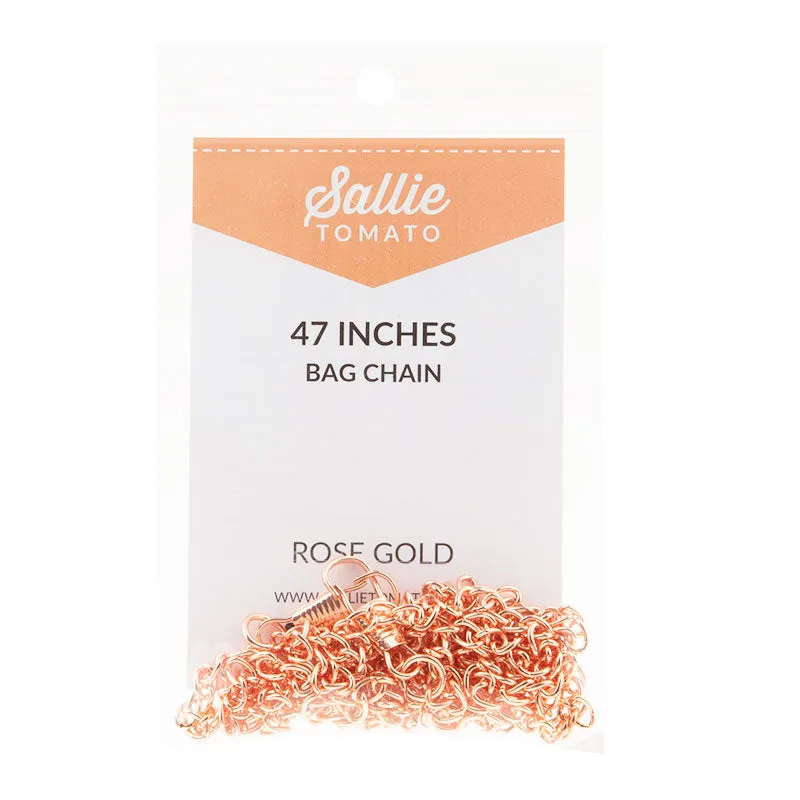 Sallie Tomato 47" Strap Chain - Rose Gold