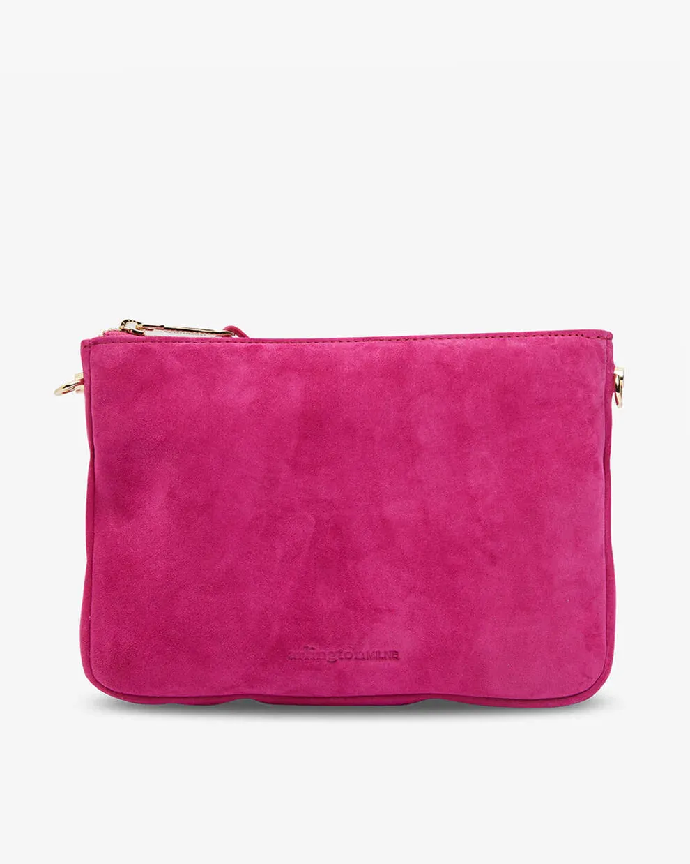 SAMANTHA CROSSBODY BAG | Hot Pink Suede