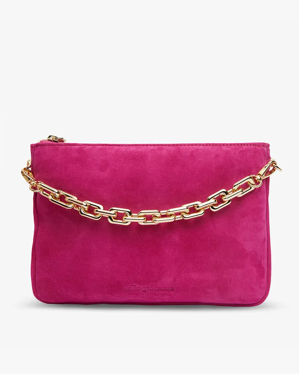 SAMANTHA CROSSBODY BAG | Hot Pink Suede