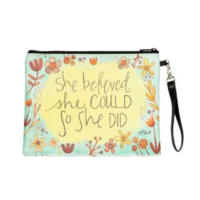 She Believed Makeup Bag