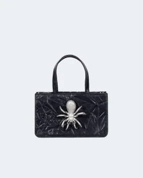 Small Spider Bag in Crinkle Leather