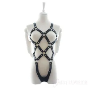 Soft Leather Body Harness