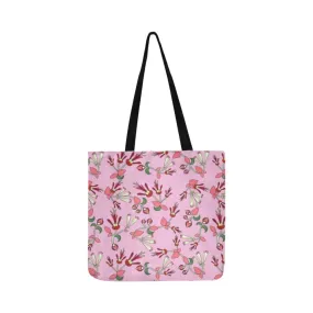 Strawberry Floral Reusable Shopping Bag (Two sides)