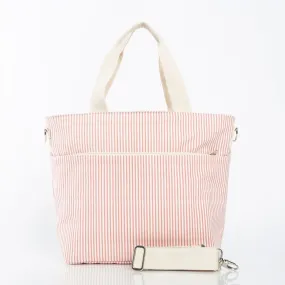 Striped Cooler Bag Rose & Tan