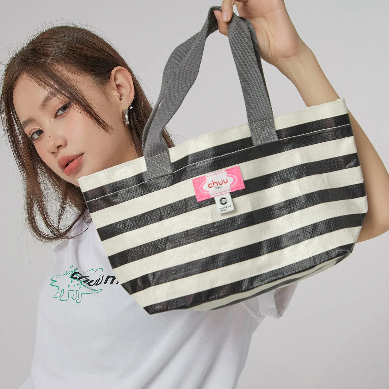 Striped Eco Shopping Bag