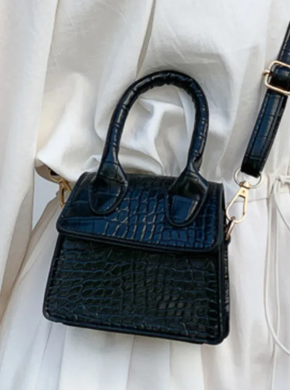 Style Stunner Croc-Embossed Mini Bag