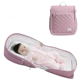 Sunveno Portable Baby Bed & Bag (Pink)