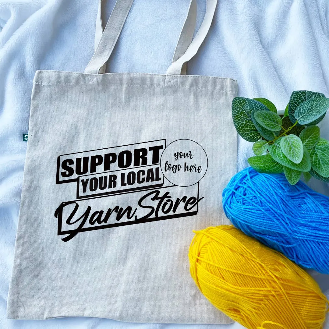 Support Your Local Yarn Store Recycled Tote Bag