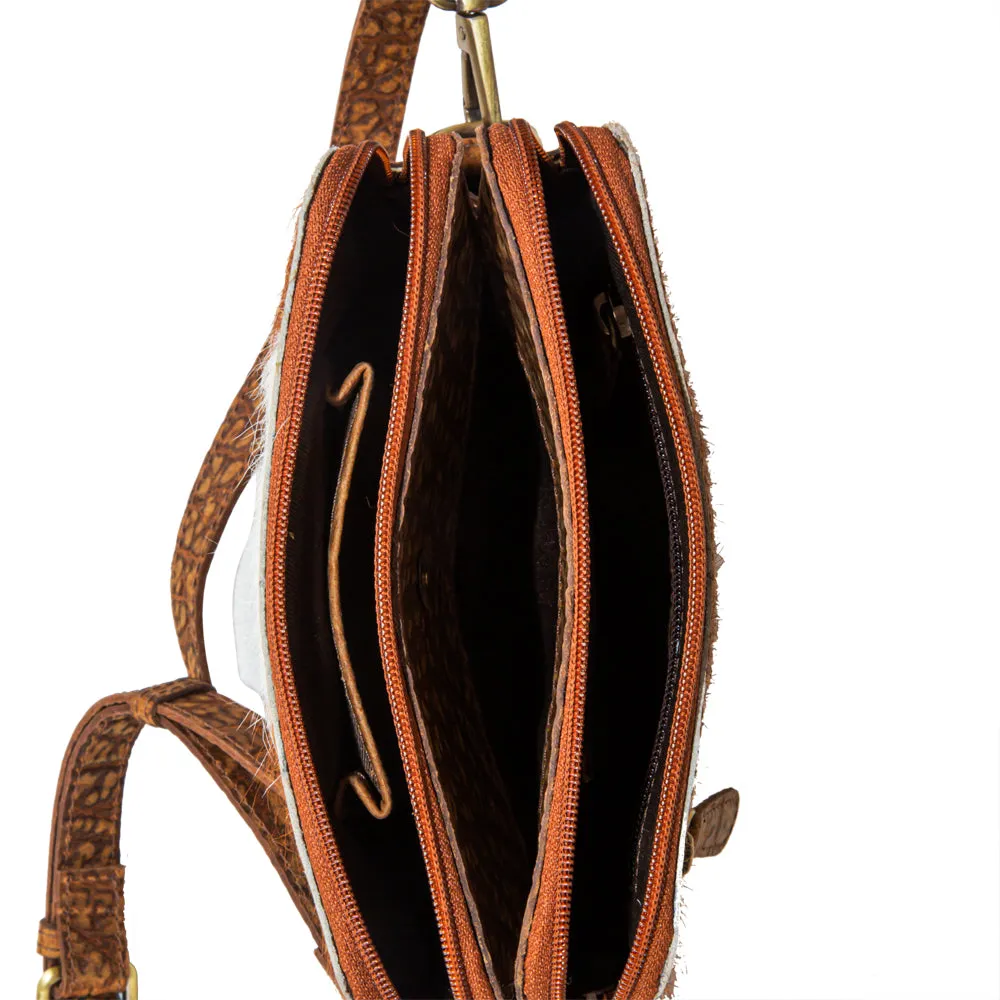 Swift Rider Leather Hairon Bag