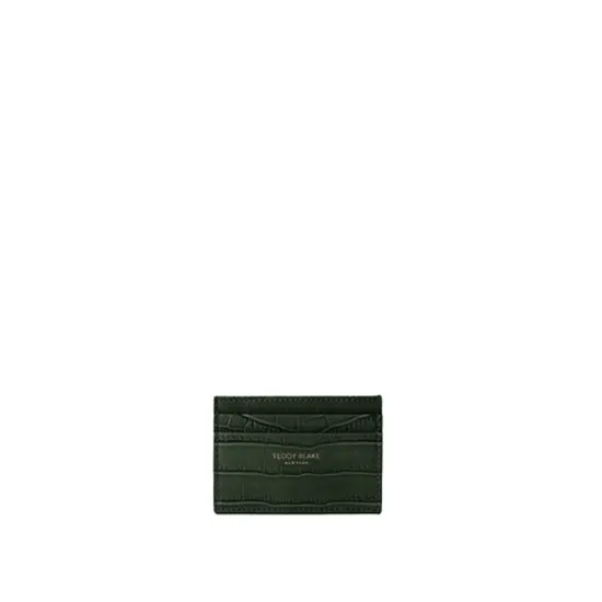 TB Cardholder Croco - Dark Green