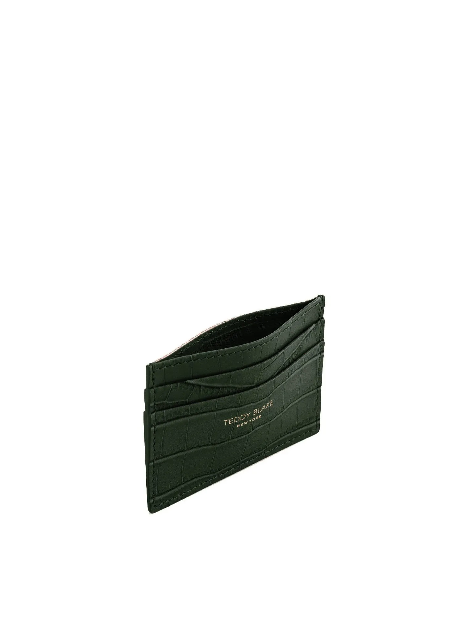 TB Cardholder Croco - Dark Green