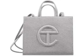 Telfar x UGG Fleece Shopping Bag Medium Heather Grey