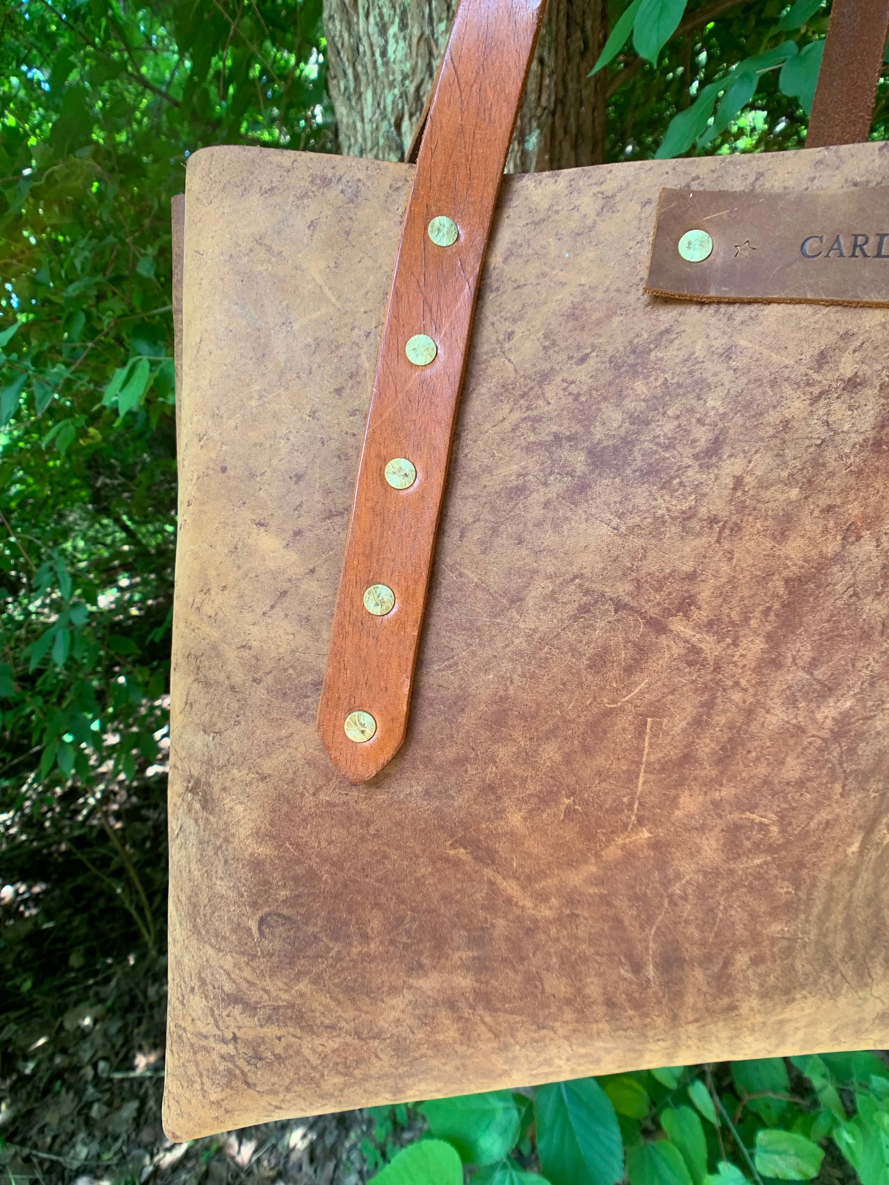 “The Big Mama” Tote In Rustic Oil Tanned Leather