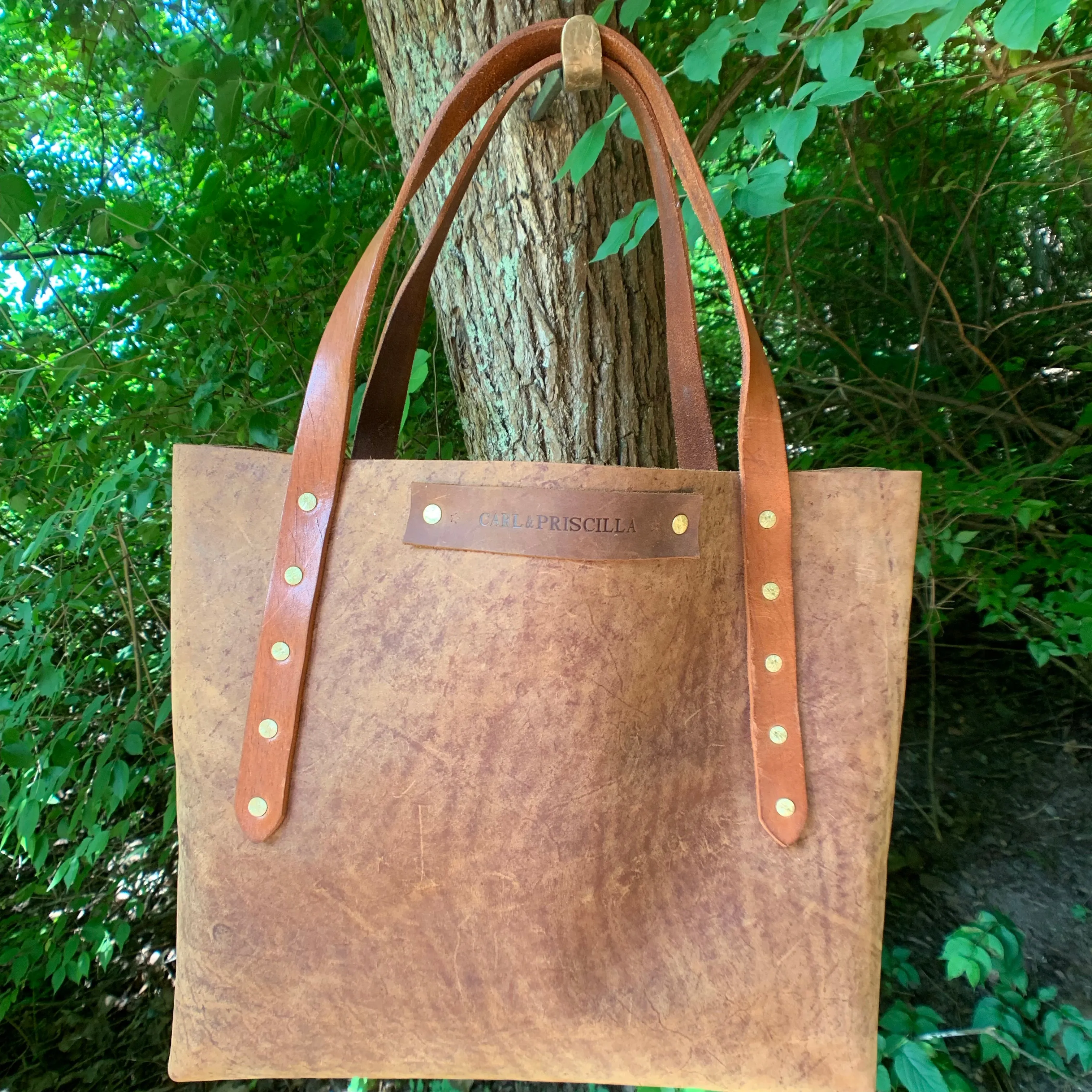 “The Big Mama” Tote In Rustic Oil Tanned Leather