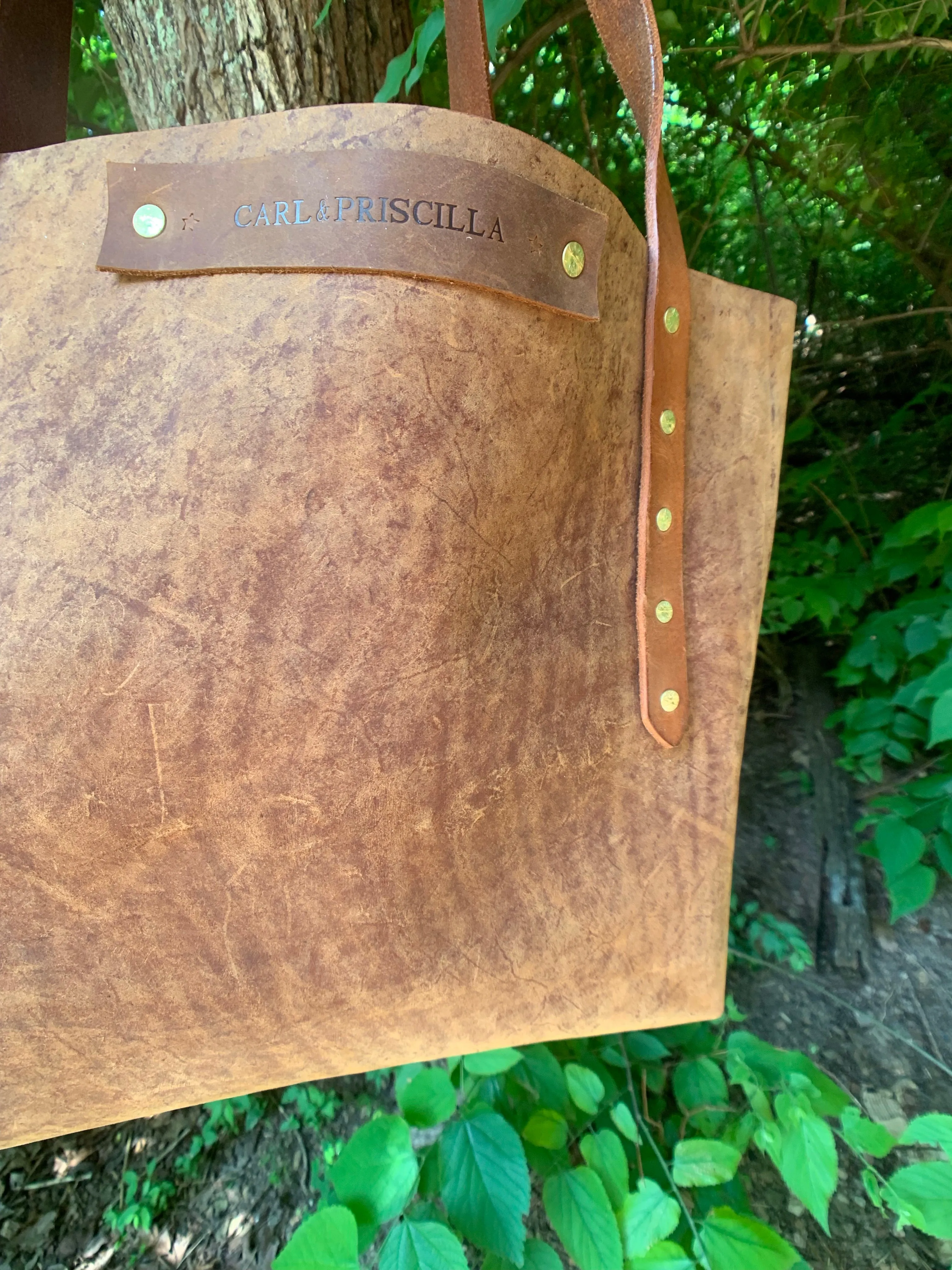 “The Big Mama” Tote In Rustic Oil Tanned Leather