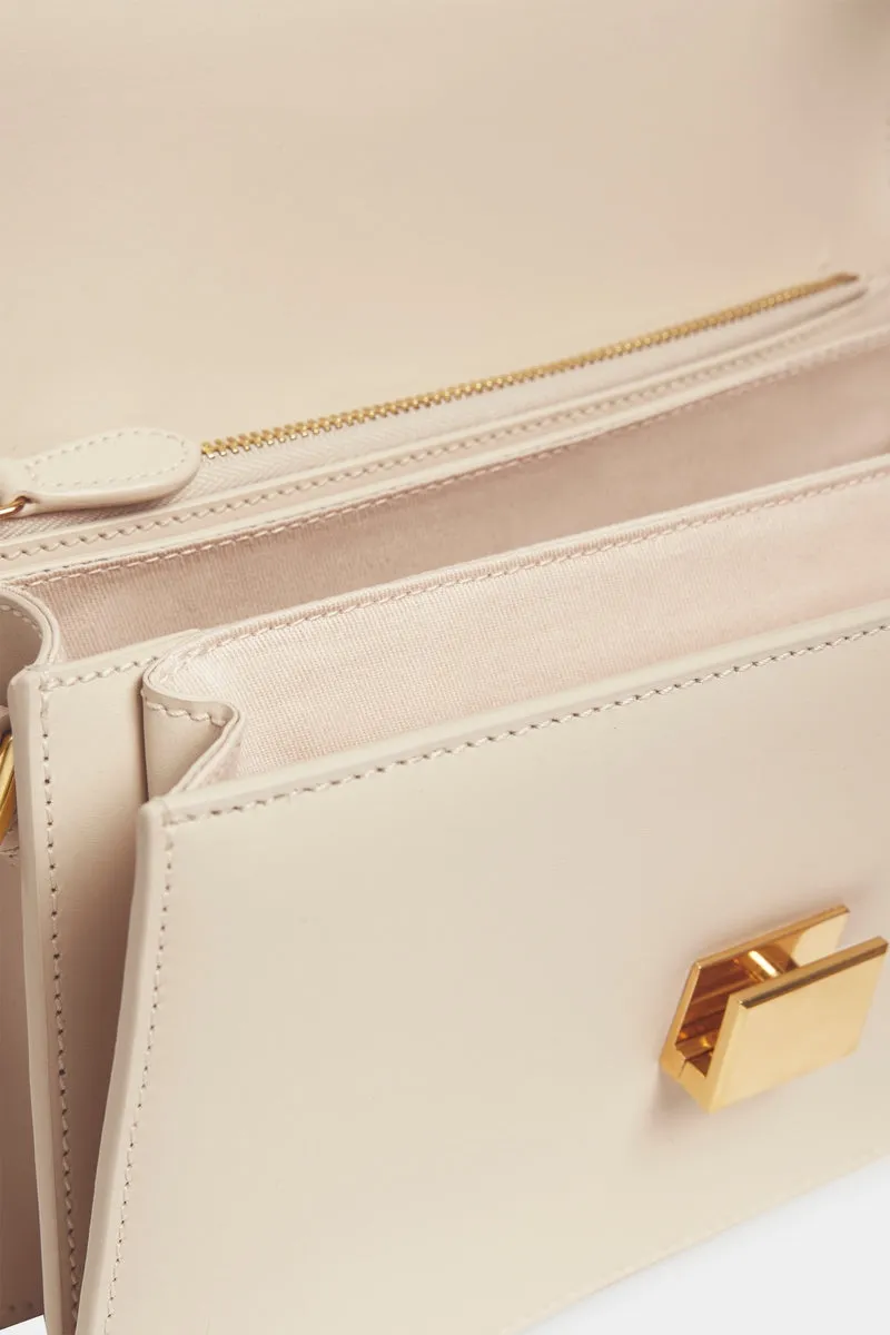 THE CLASSIC SHOULDER BAG - CREAM SMOOTH