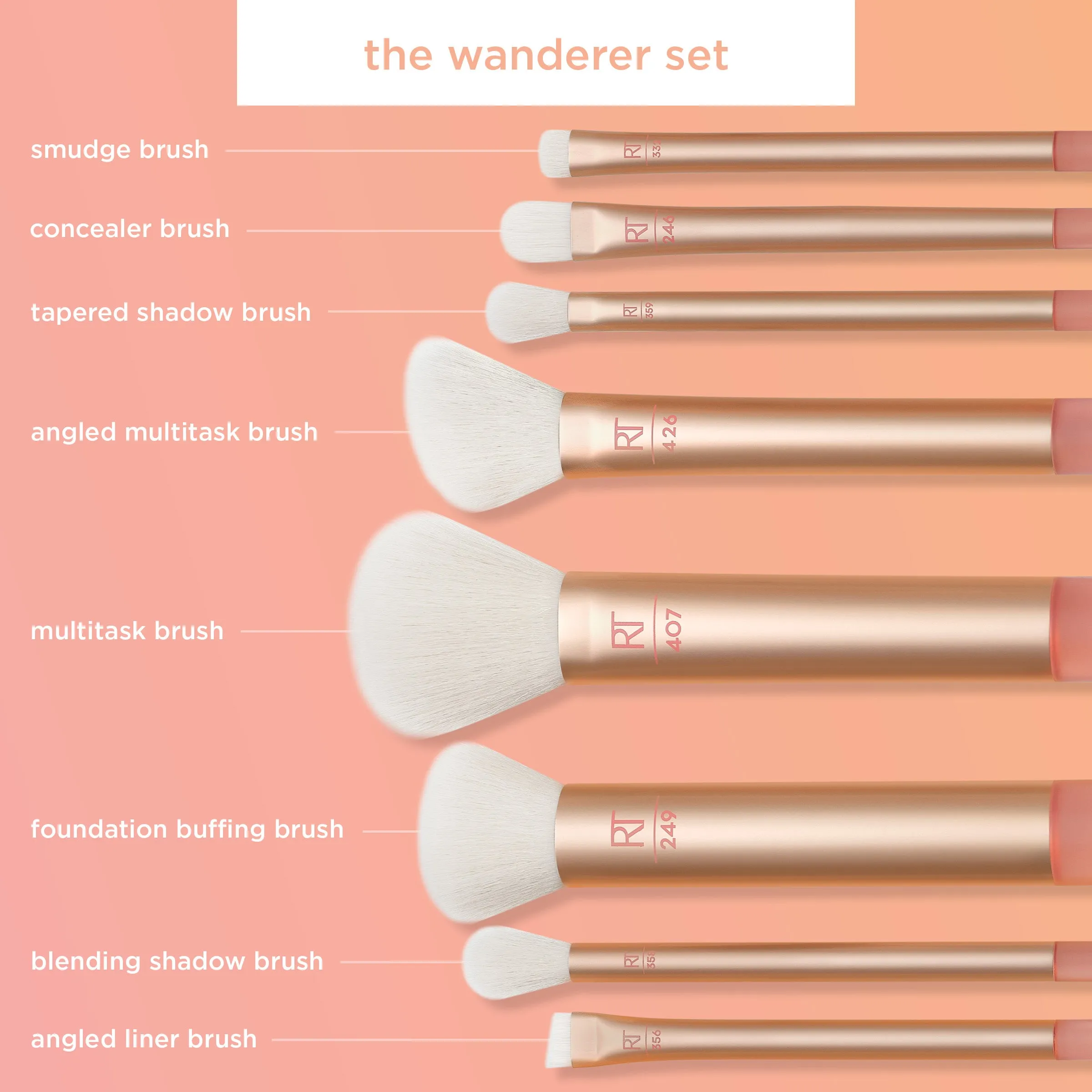 The Wanderer Makeup Brush Set