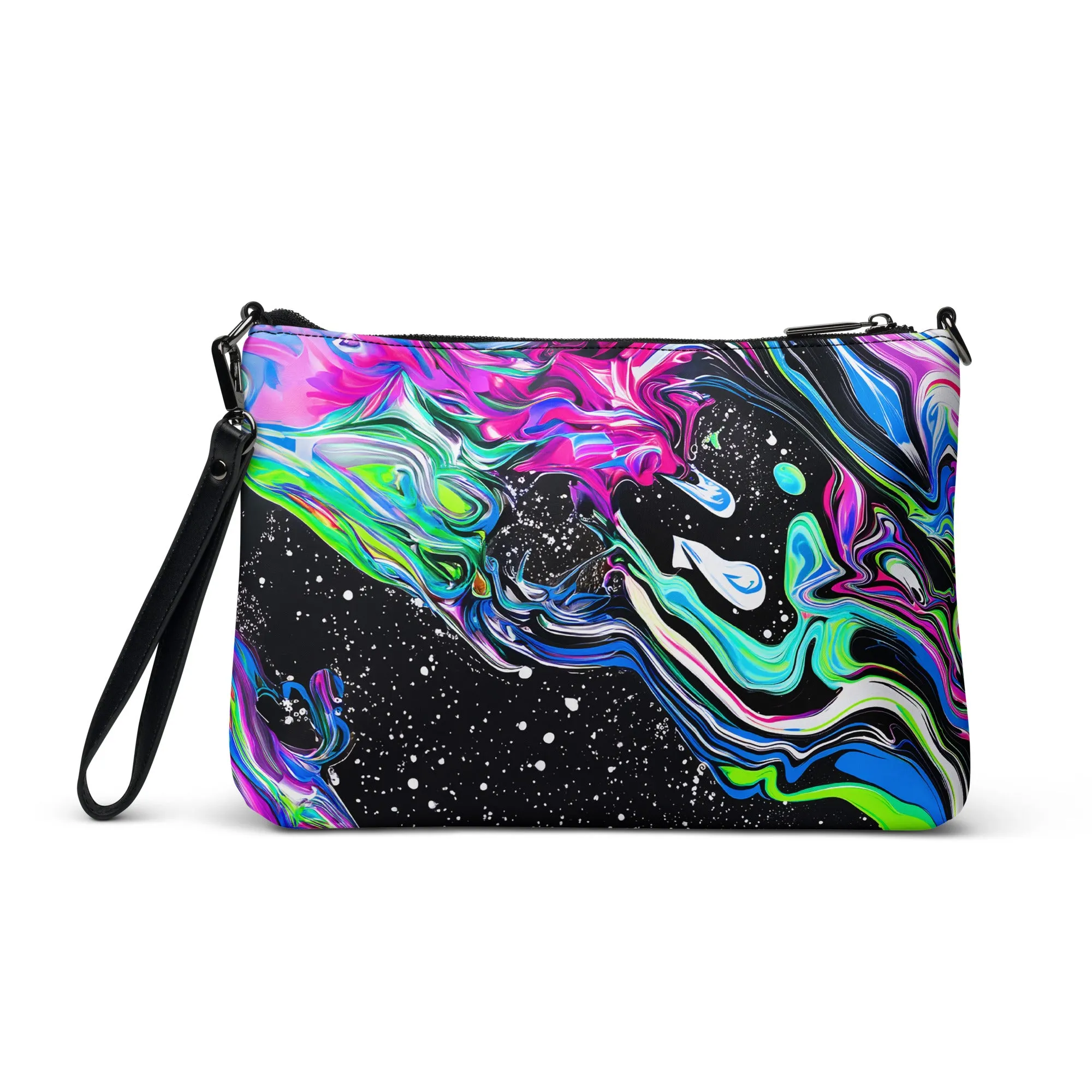 Trippy Color Swirls Crossbody bag