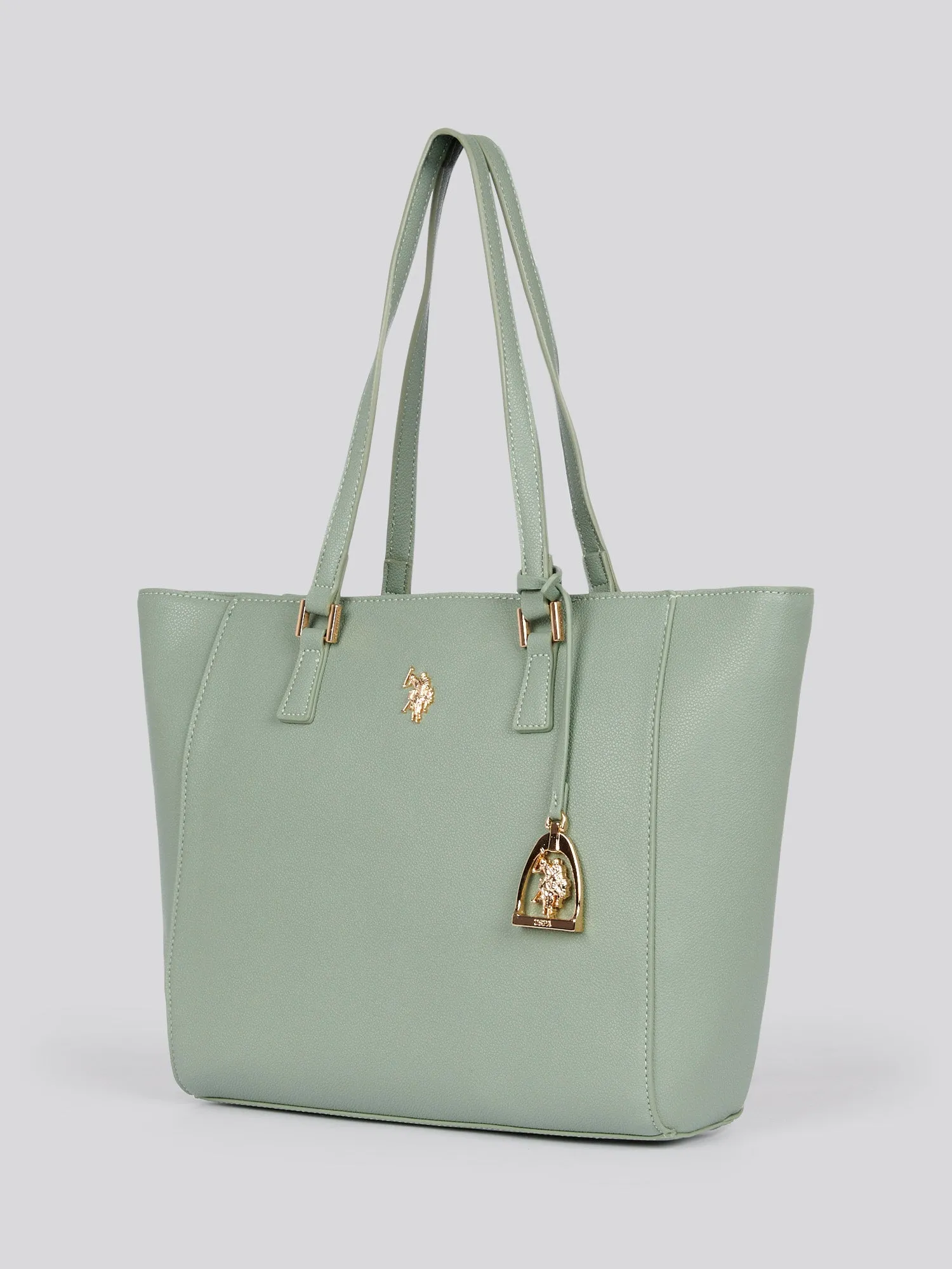 U.S. Polo Assn. Womens Jones Shopping Bag in Sage