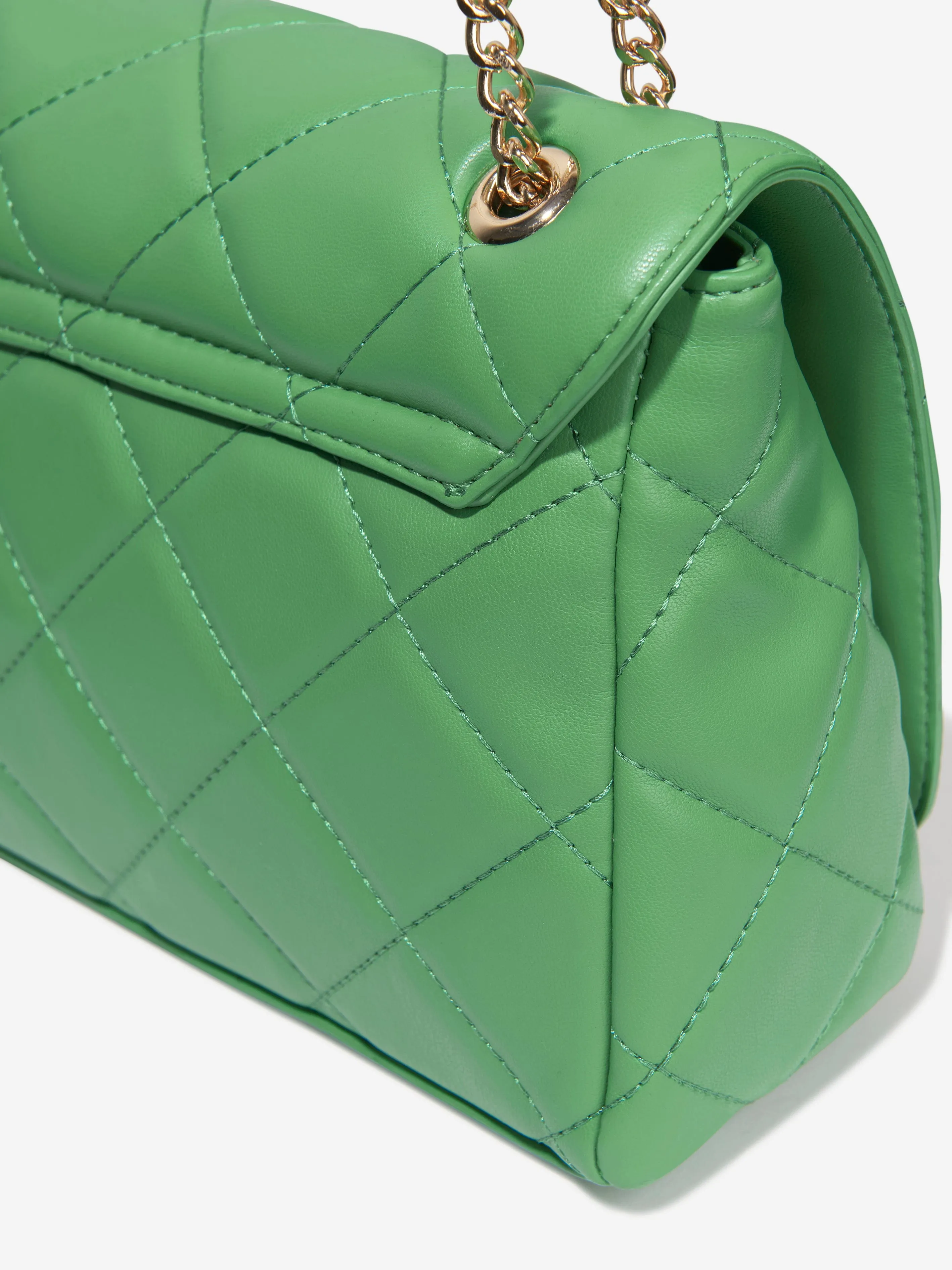 Valentino Girls Ocarina Flap Bag in Green