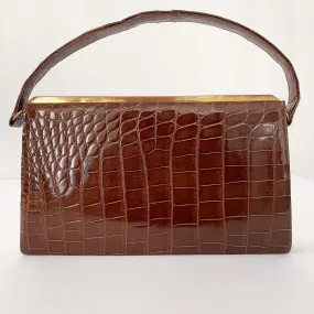 VINTAGE CROCODILE LEATHER BAG