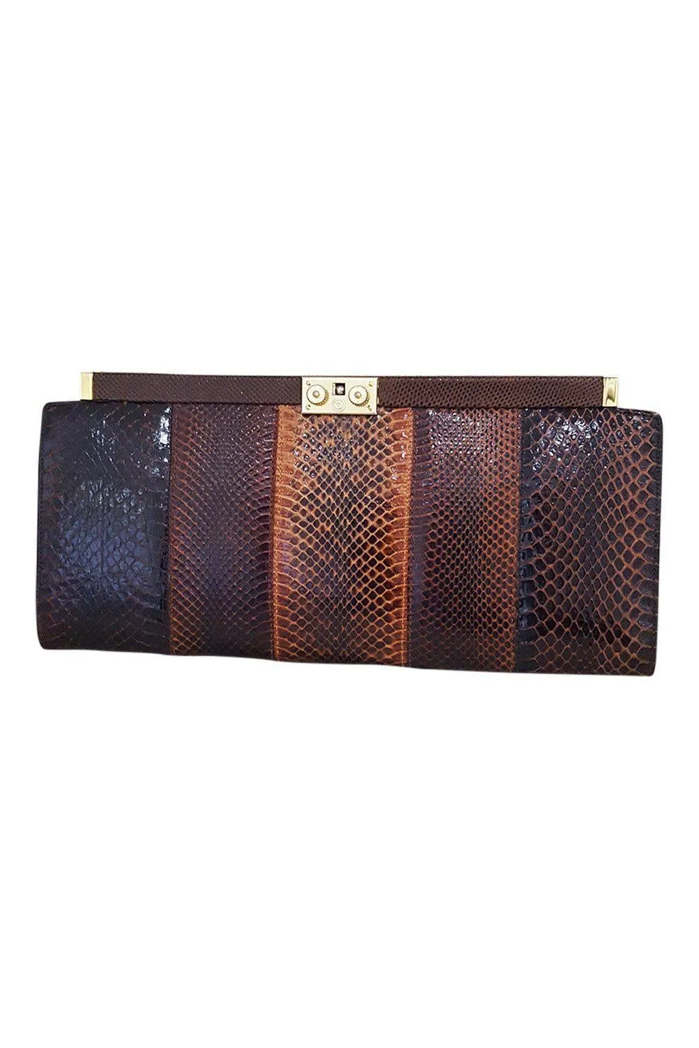 VINTAGE Snakeskin Clutch Bag