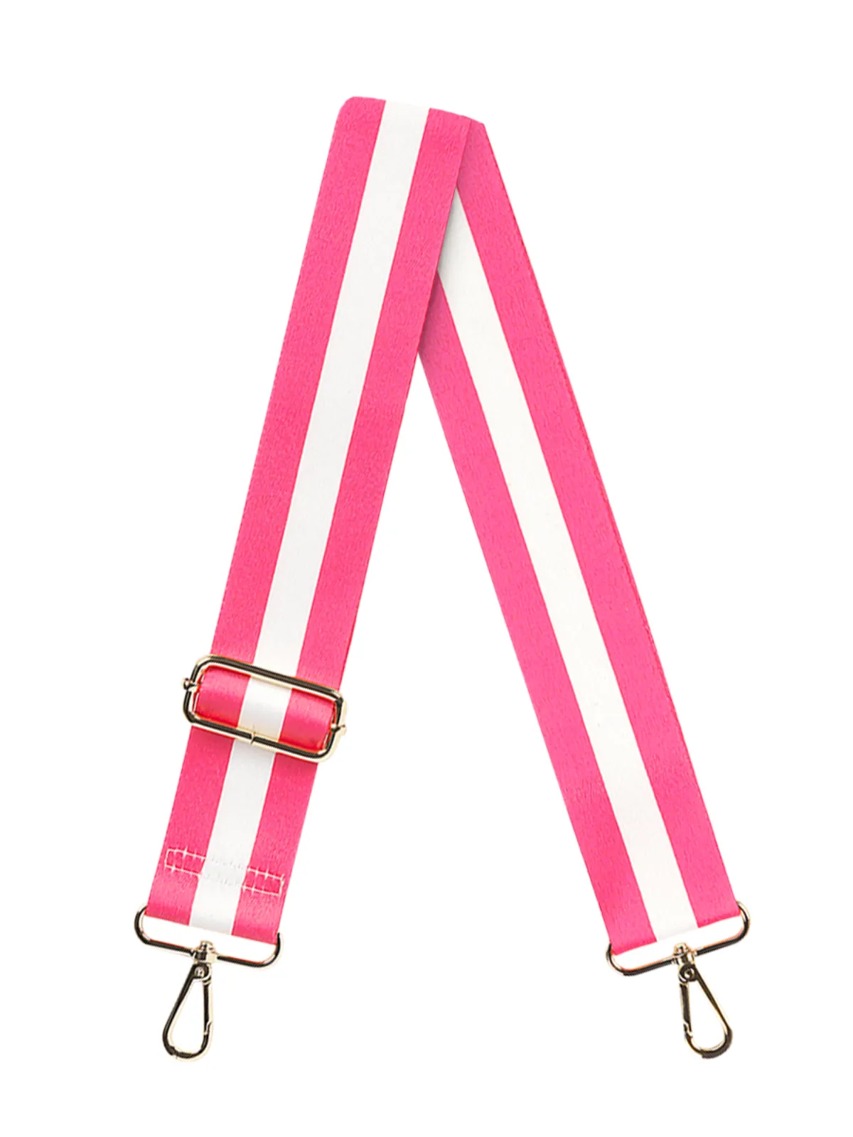 Viv & Lou Hot Pink Stripe Crossbody Strap