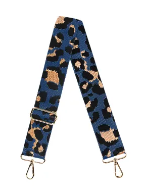 Viv & Lou Navy Leopard Crossbody Strap