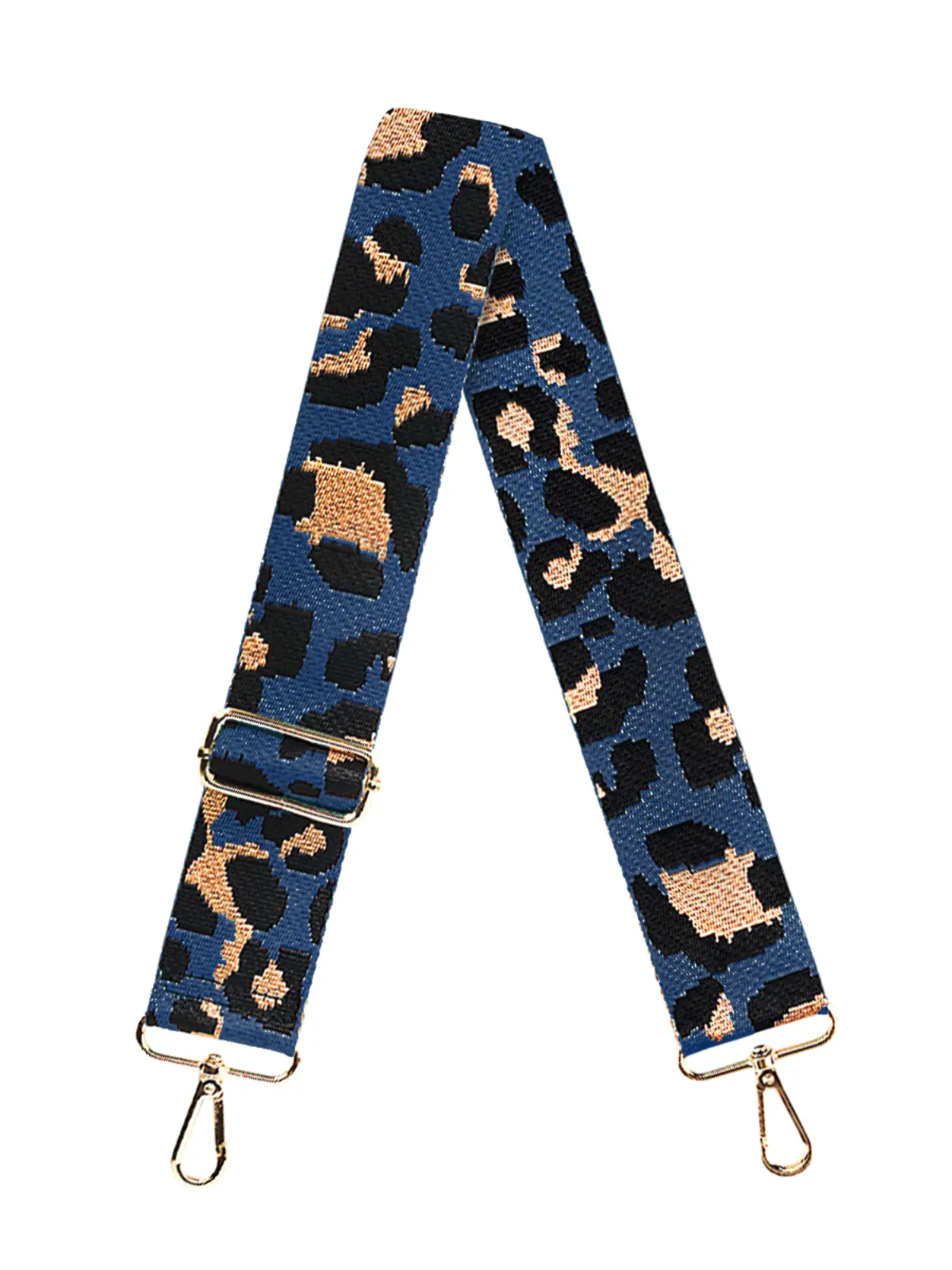 Viv & Lou Navy Leopard Crossbody Strap