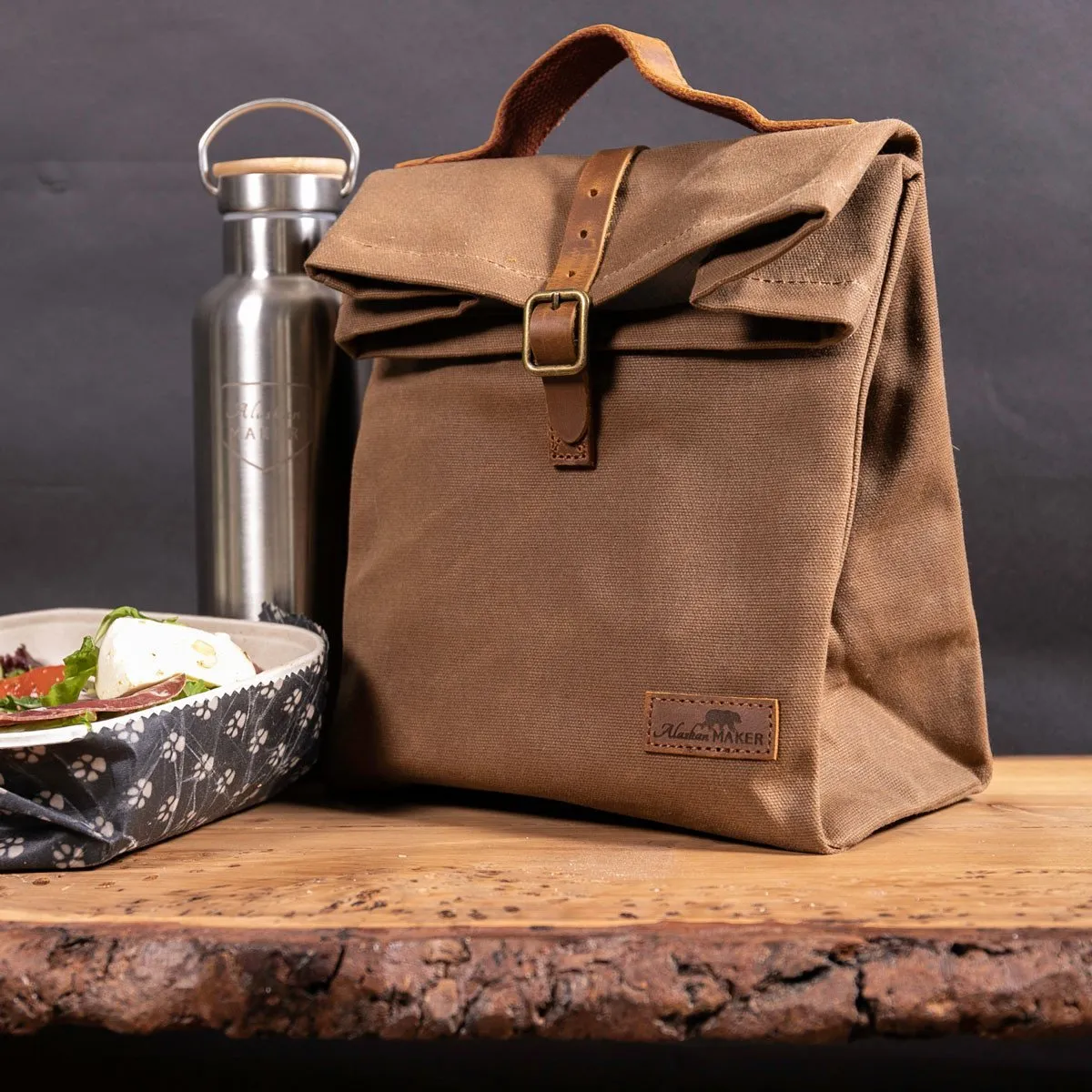 Waxed Canvas Lunch Bag