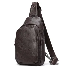 West Louis™ Trendy Genuine Leather Crossbody Men Bag