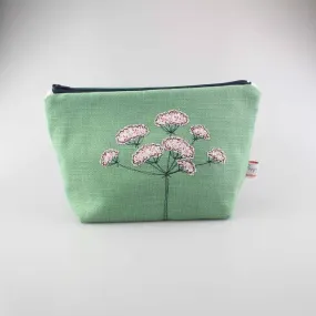 Wild Parsley Embroidered Makeup Bag