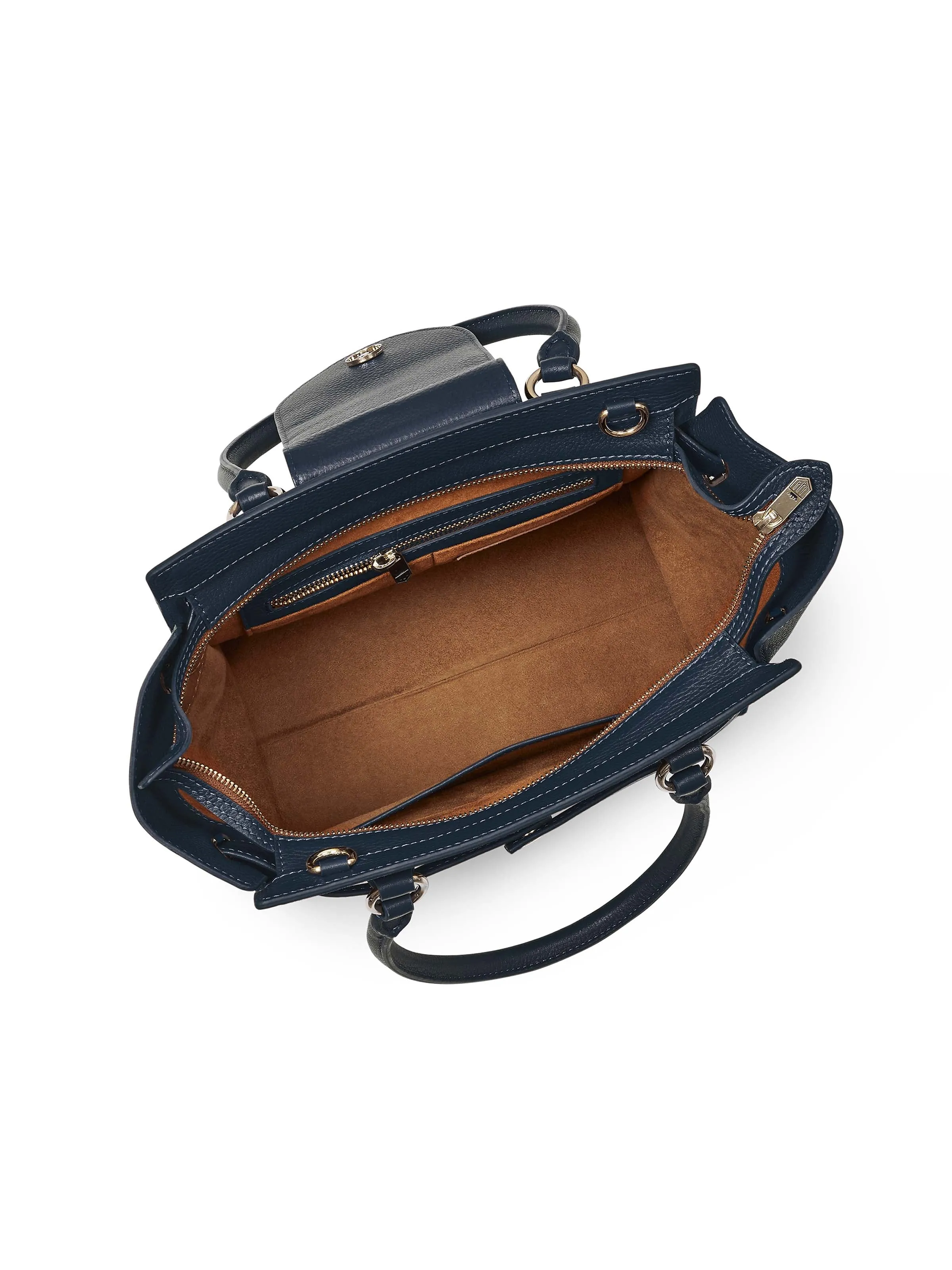 Windsor Tote - Tan & Navy