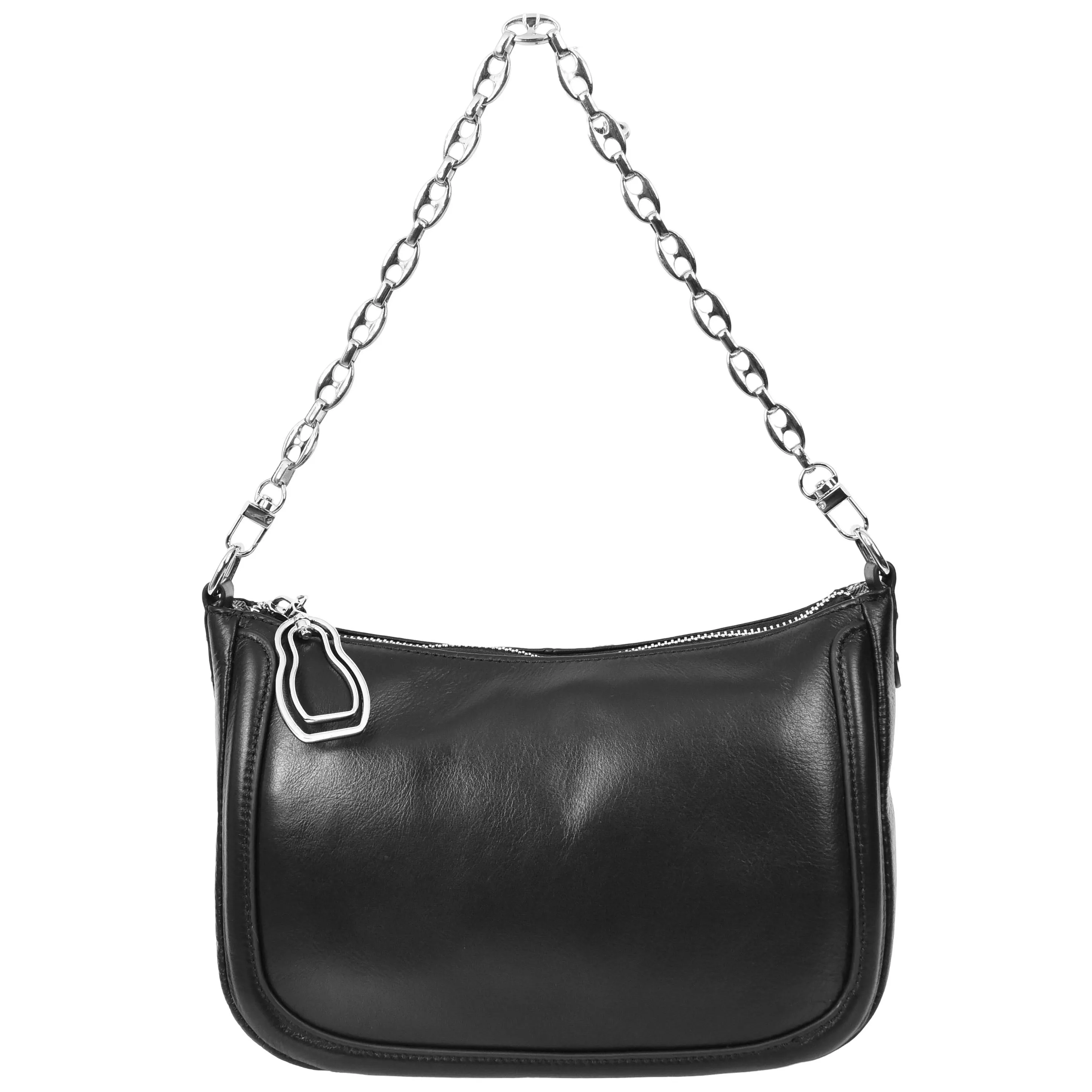 Women Real Leather Shoulder Bag Casual Multi Strap Hobo Handbag A928 Black