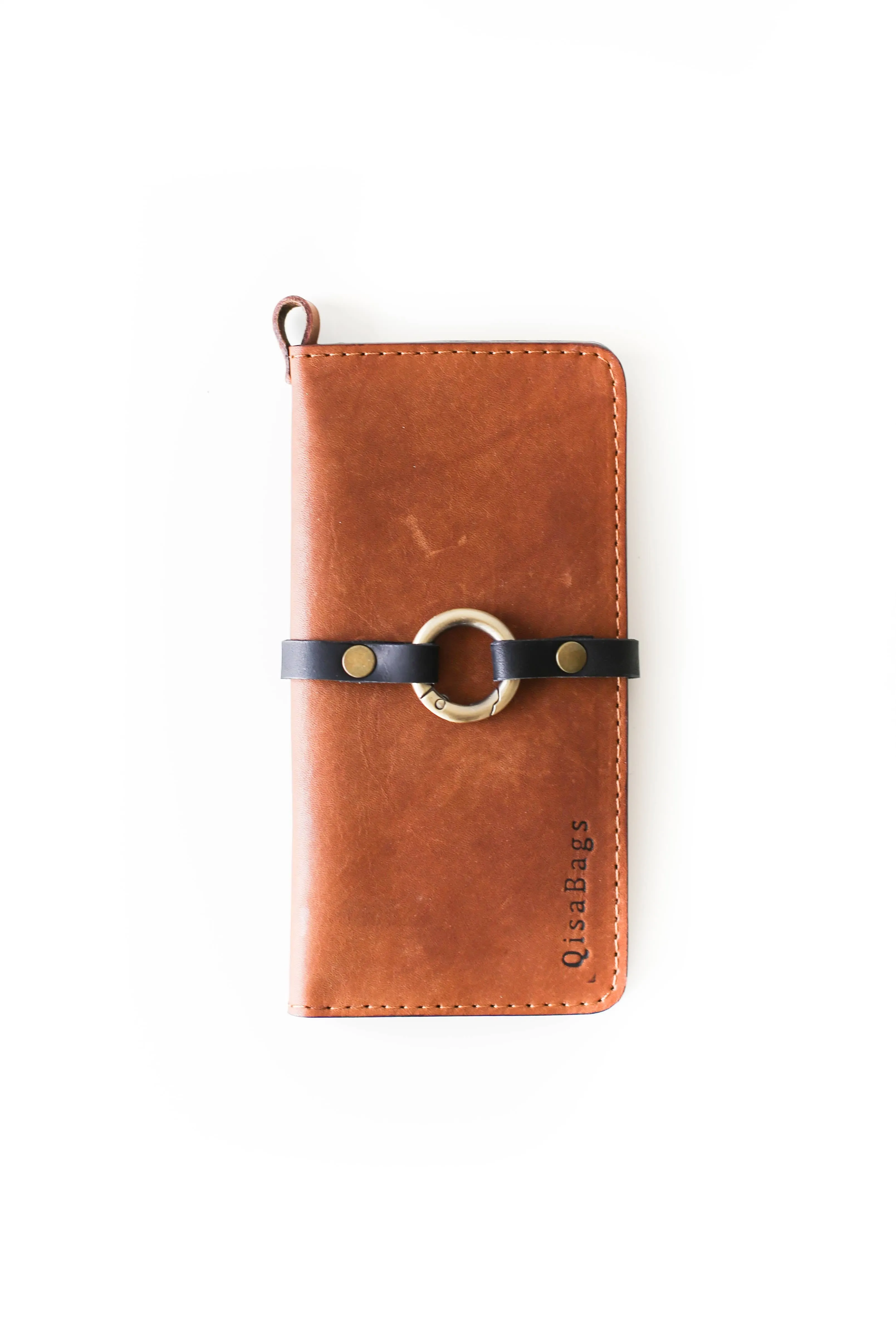 Women's Bifold Dual Leather Wallet - N01 - Ring Closure